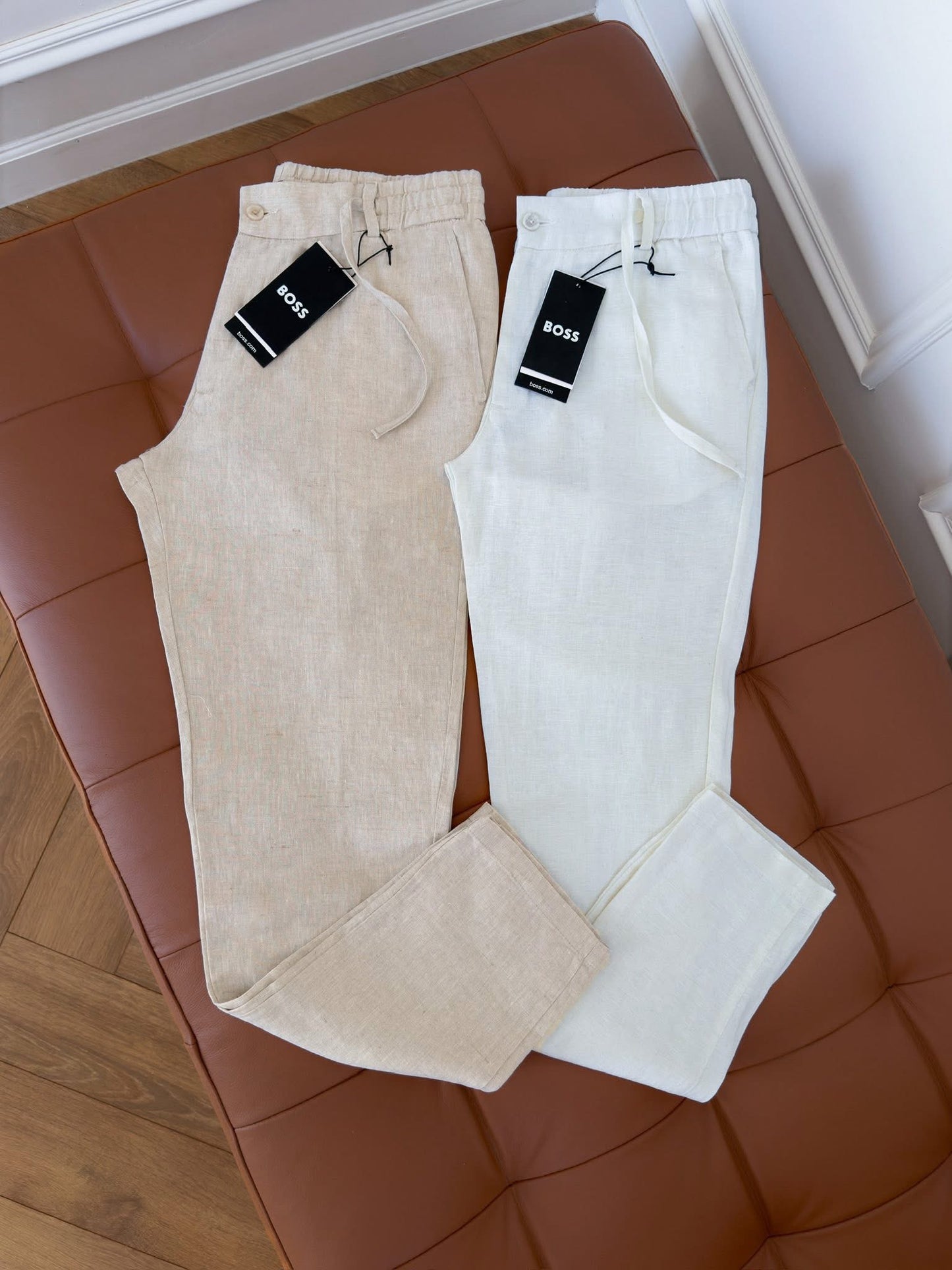 Pantalon Boss en 100% Lin