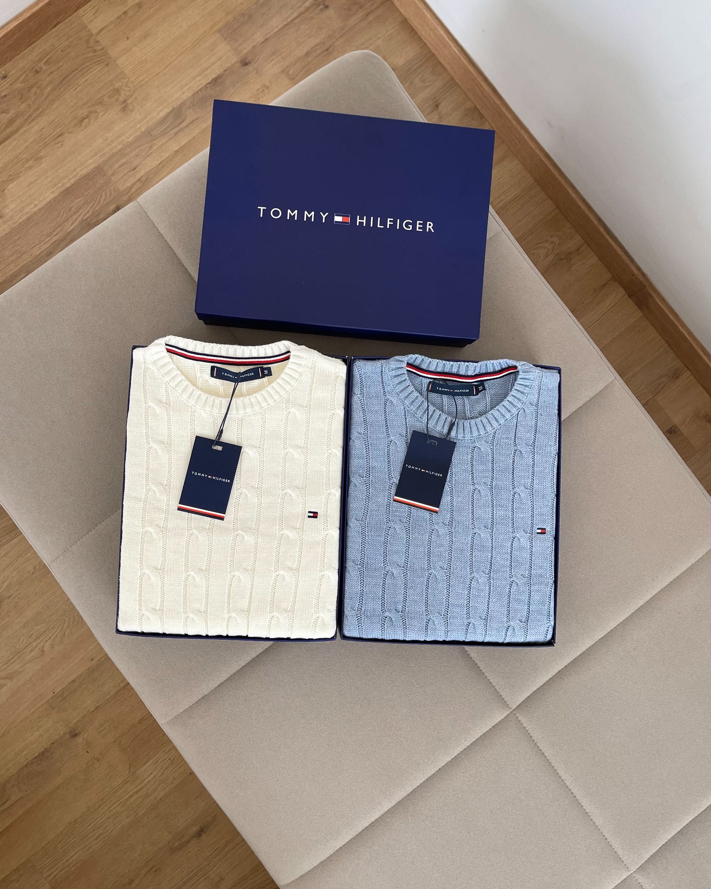 Pull Tommy Hilfiger en coton torsadé