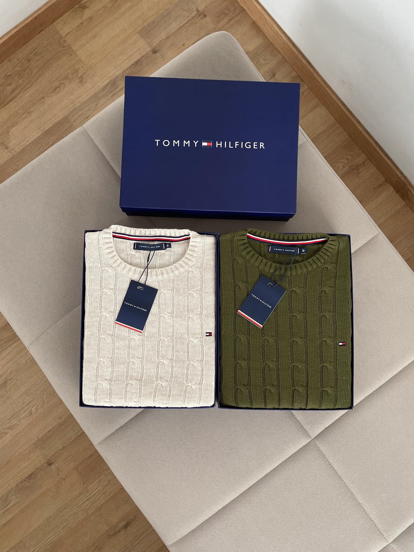 Pull Tommy Hilfiger en coton torsadé