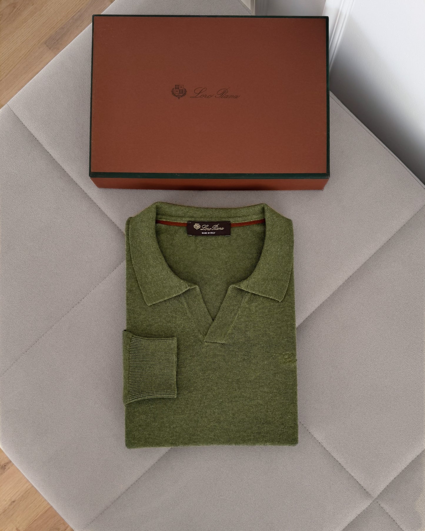 Polo Loro Piana en maille a manches longues